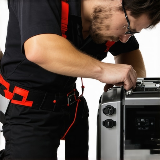 Appliance technician fixing a household appliance with quality parts for long-lasting repair.