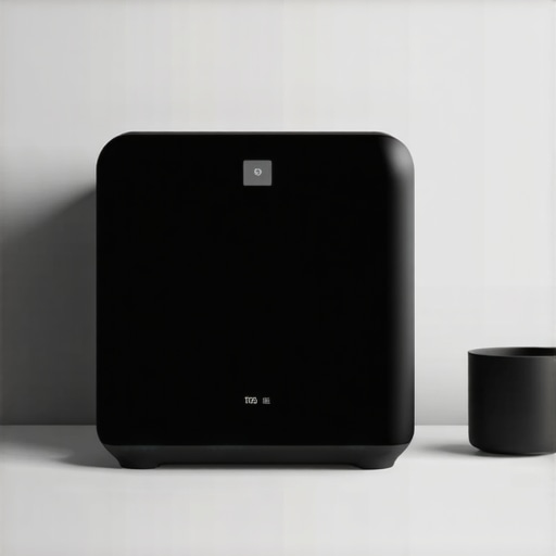 Smart appliance with AI diagnostics in a modern kitchen