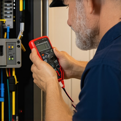 Essential Tools for Appliance Care Person testing appliance wiring with multimeter, demonstrating proper troubleshooting techniques.