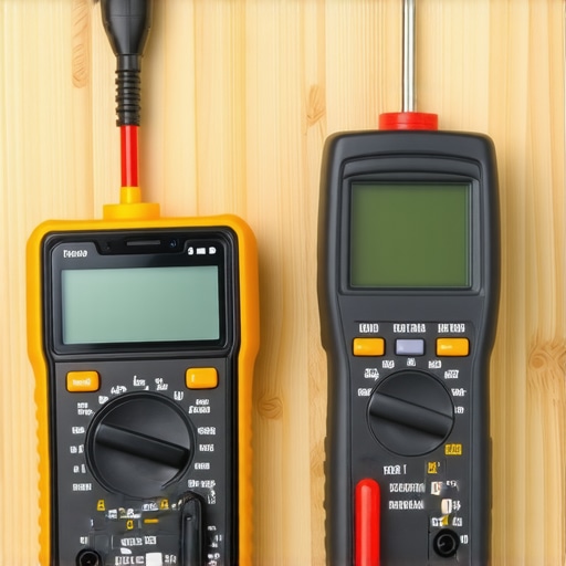 A variety of diagnostic tools including multimeter, infrared thermometer, and smartphone diagnostics app for appliances