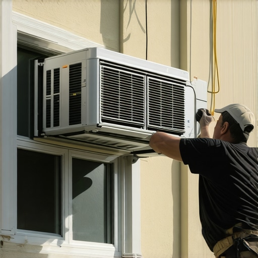 How to properly support a heavy window AC unit during installation