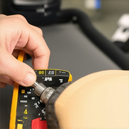 Technician testing appliance wiring with a multimeter and adjusting components with a torque wrench