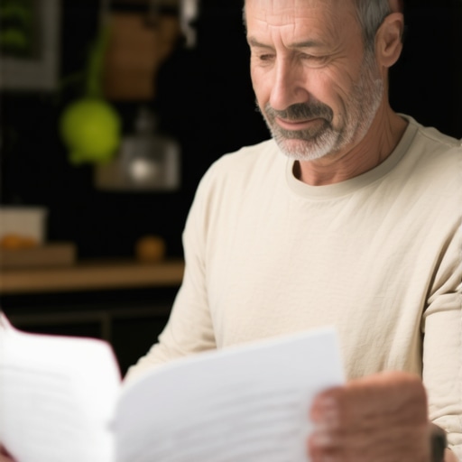 Homeowner reviewing warranty documents with technician