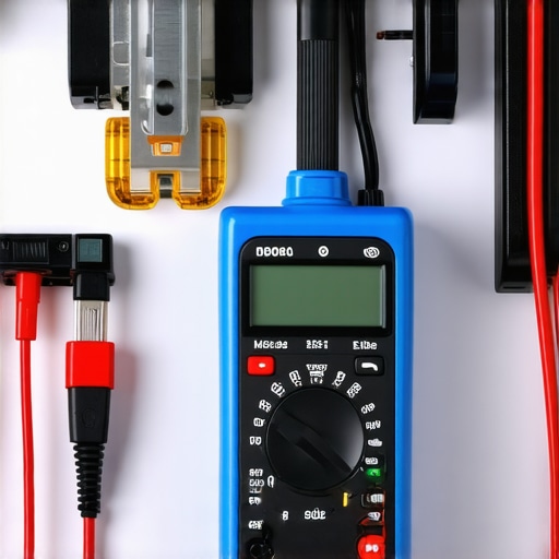 Digital Multimeter for Appliance Diagnostics Close-up of a person using a digital multimeter on an appliance wiring safely