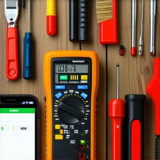 Essential Appliance Maintenance Tools for DIY Repairs Technician’s repair toolkit with diagnostic tools and cleaning supplies.