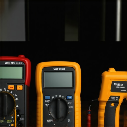 Multimeter and infrared thermometer used for appliance troubleshooting