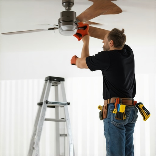 How to Fix a Wobbly Ceiling Fan in the Kitchen Safely