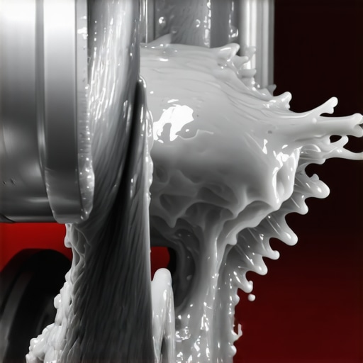 Close-up of a washing machine pump impeller blocked by detergent gunk and debris.