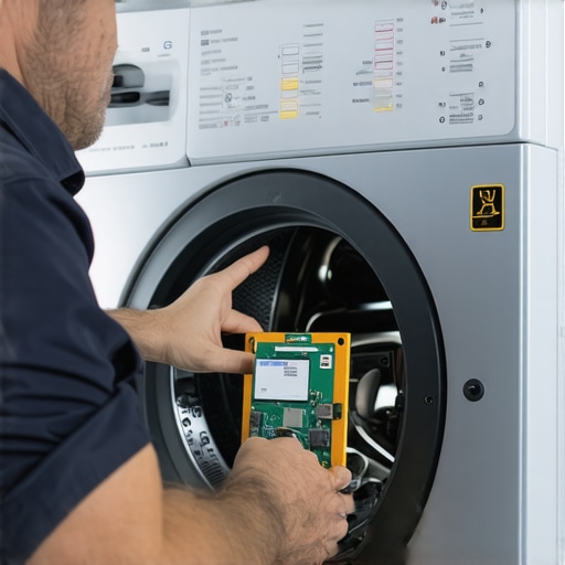 A damaged washing machine control board caused by forced resets.