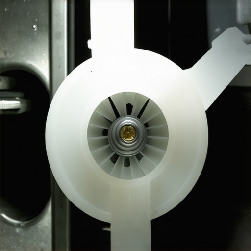 Flashlight illuminating a blockage in a washing machine pump impeller
