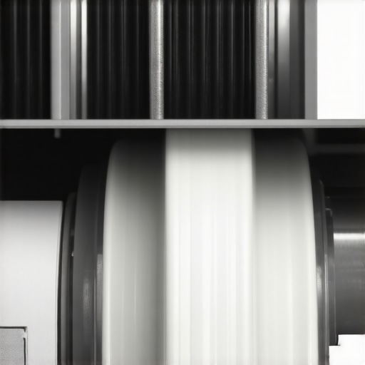 Close-up view of a dishwasher door tension spring, nylon cable, and plastic pulley installed on the side of the appliance frame.