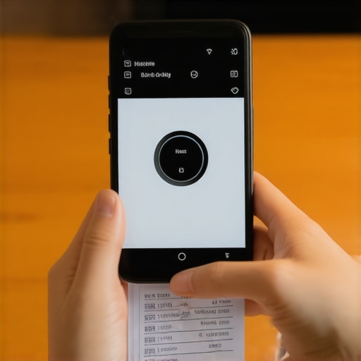 A person taking a photo of a warranty document and receipt to protect their smart lock installation claim.