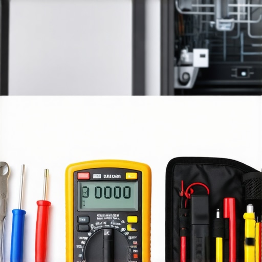 Digital multimeter and hex wrench kit for appliance repair and maintenance