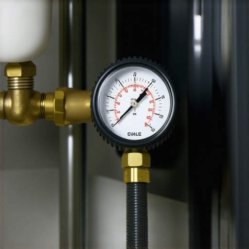 Digital water pressure gauge and secured washing machine drain hose