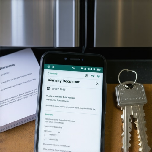 Digital warranty document and refrigerator manual for appliance repair protection