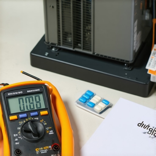 Professional HVAC tools and maintenance record for warranty protection