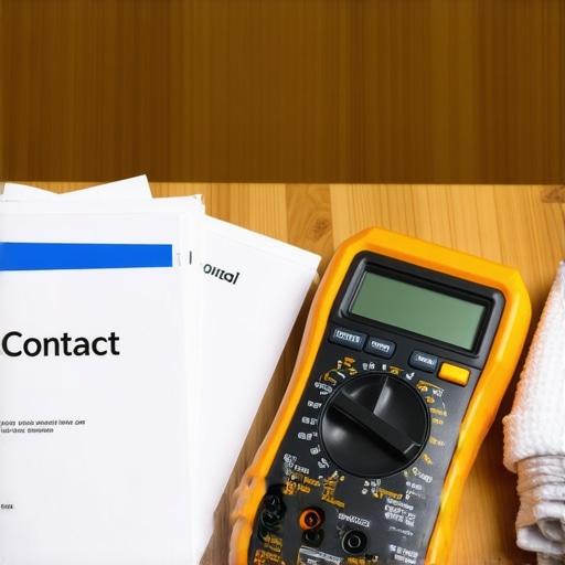 Professional multimeter and voltage tester used for appliance repair and maintenance