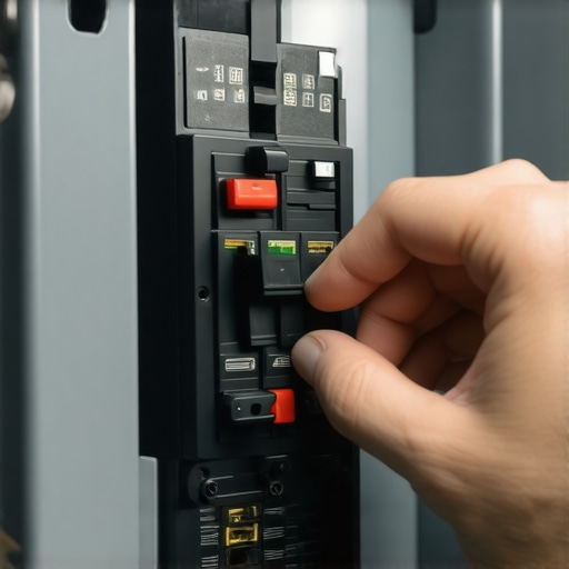 Flipping the circuit breaker to reset an oven