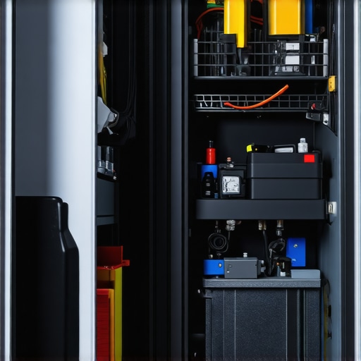 Interior of a technician's van with organized appliance parts for same-day service.