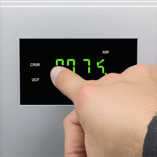 Technician checking digital error codes on a dishwasher to preserve warranty data.