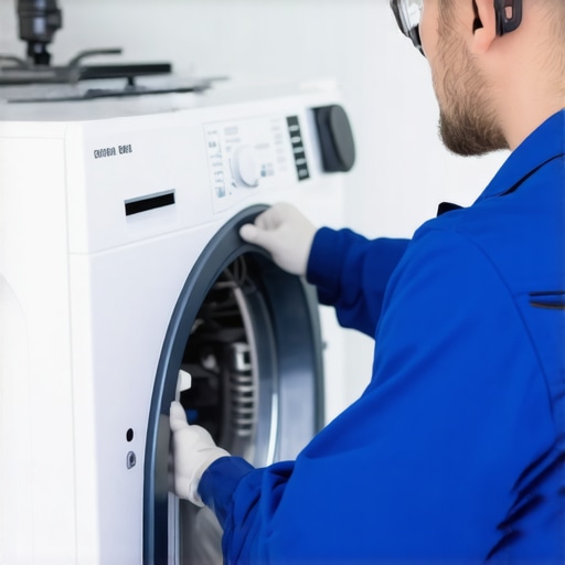 A properly installed and secured washing machine drain hose connection that keeps manufacturer warranty valid.