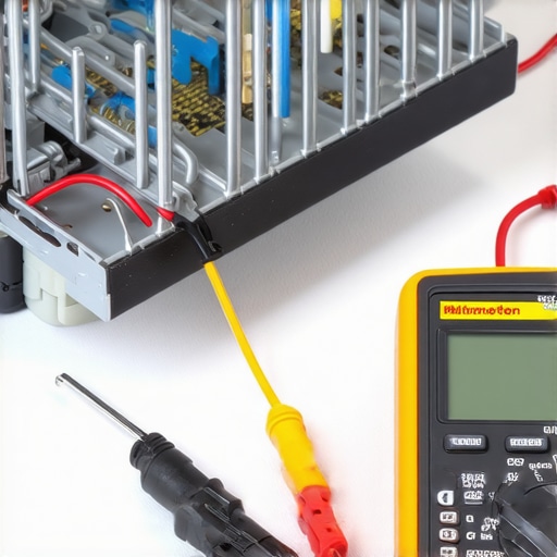 Checking dishwasher heating element resistance with a multimeter