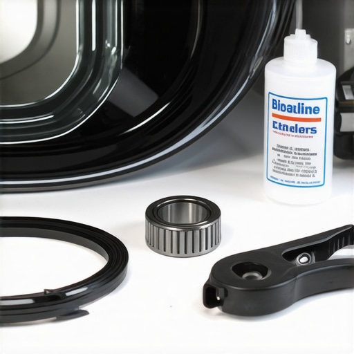 A heavy-duty bearing puller kit and high-temp grease for appliance maintenance.