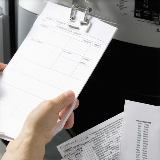 Organized appliance maintenance records for warranty proof