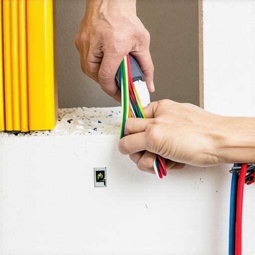 Applying plumber's putty to a thermostat wire hole