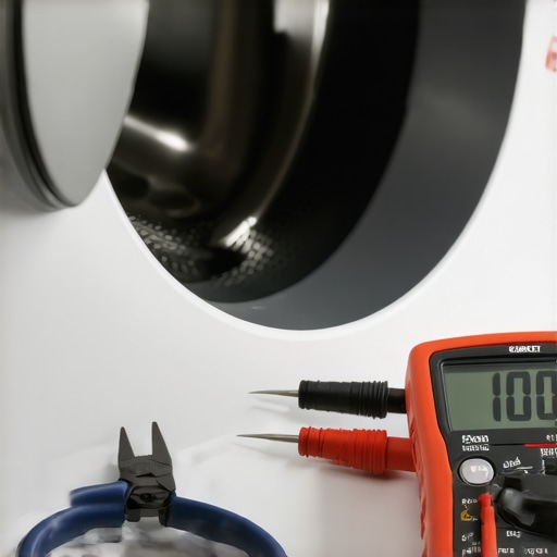 Testing Washer Solenoid with a Multimeter A multimeter being used to diagnose a faulty water inlet valve on a washing machine.
