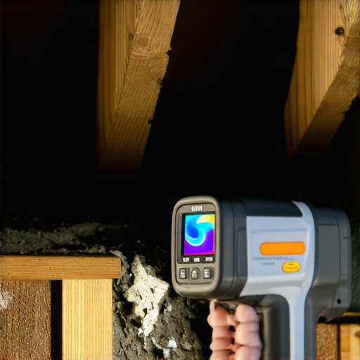 Thermal camera detecting AC line condensation leak