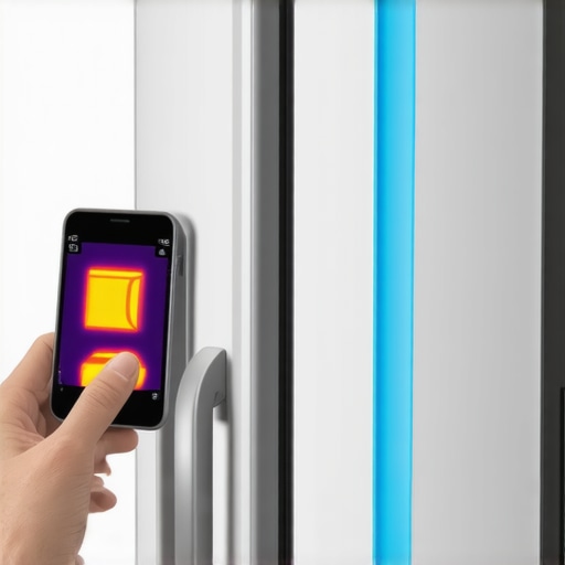 Using Thermal Imaging for Refrigerator Diagnostics Thermal camera scanning a refrigerator for energy leaks and component heat.