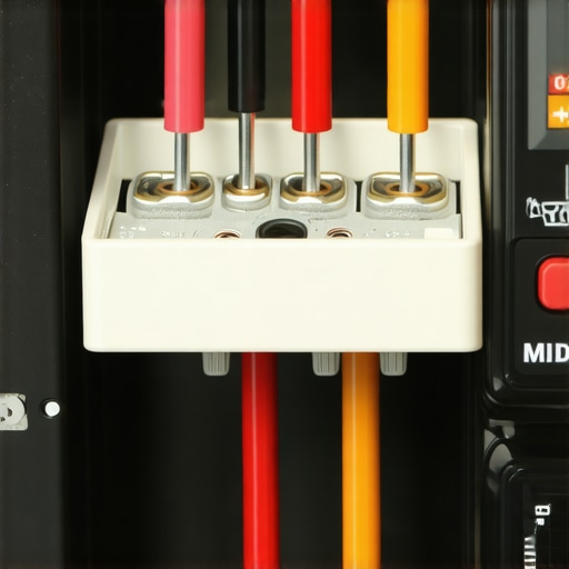 Close-up of digital multimeter testing appliance continuity